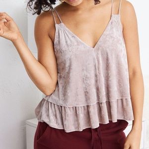 Velvet tank top